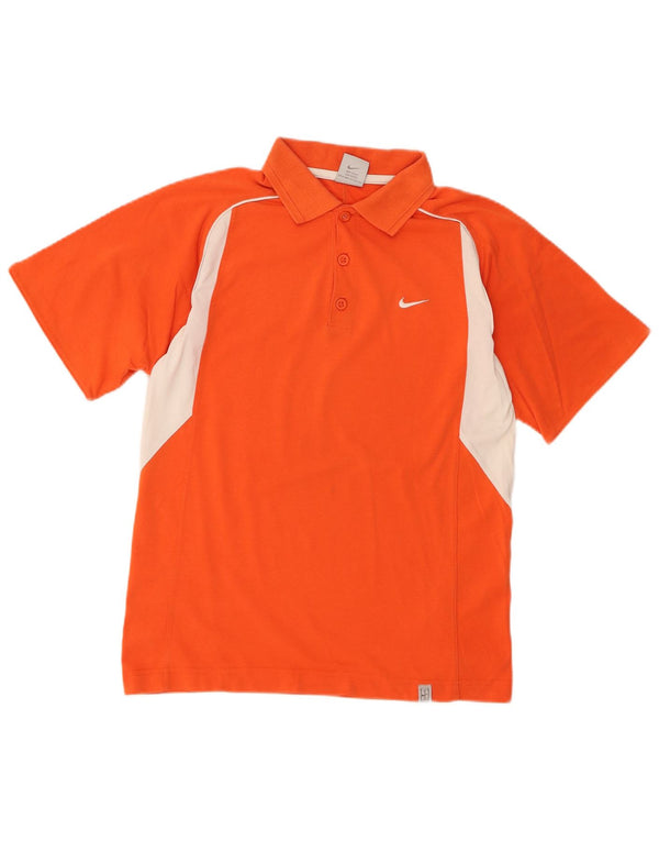 Μπλουζάκι πόλο Nike Boys Dri Fit 12-13 ετών Μεγάλο πορτοκαλί βαμβακερό χρώμα