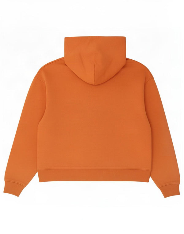 Calvin Klein Jeans Γυναικεία Hoodie Jumper UK 16 Μεγάλο πορτοκαλί βαμβακερό