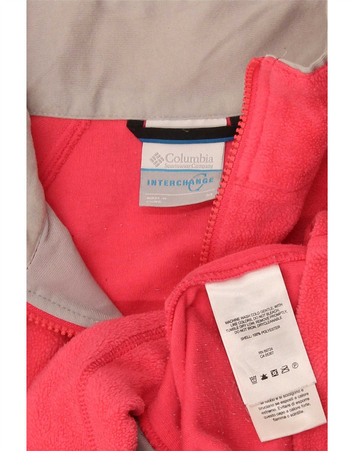 Columbia Γυναικείο Fleece Jacket UK 12 Medium Red Polyester