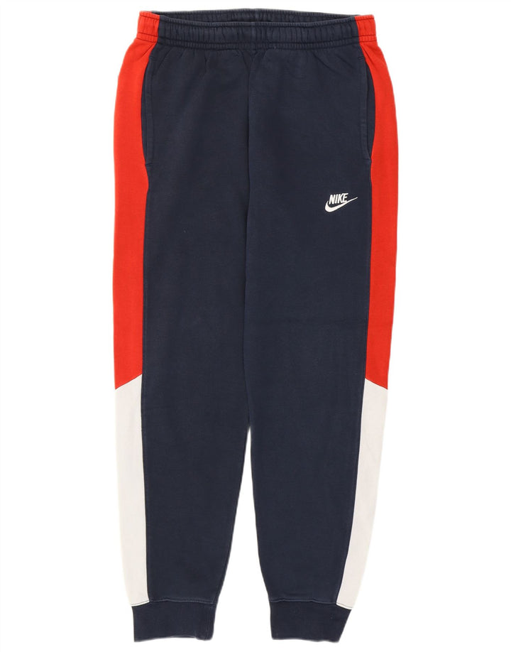Ανδρική φόρμα NIKE Παντελόνι Joggers Small Navy Blue Colourblock Βαμβακερό