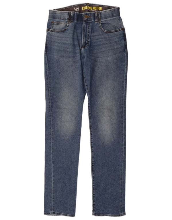 Lee Mens Extreme Motion Straight Tapered Jeans W32 L36 Μπλε βαμβακερό