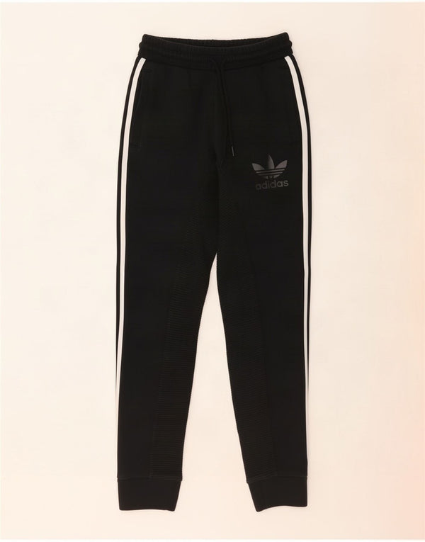 Adidas Ανδρικά γραφικά αθλητικά παντελόνια Joggers XS Black Cotton