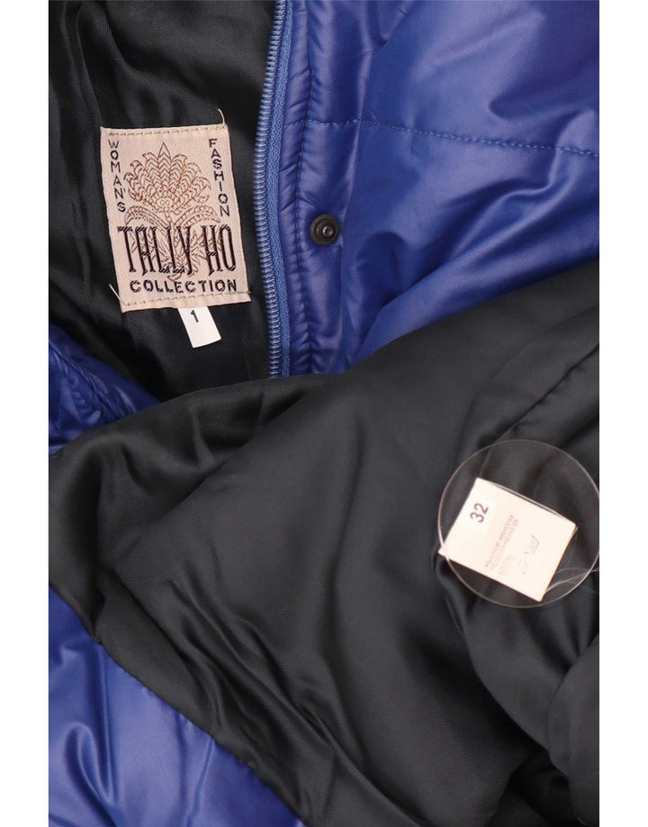 Tally Ho Γυναικείο παλτό υπερμεγέθη με επένδυση EU 32 2XS Blue Polyester