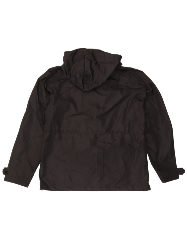 Mountain Warehouse Γυναικείο μπουφάν βροχής με κουκούλα UK 14 Large Black Polyester