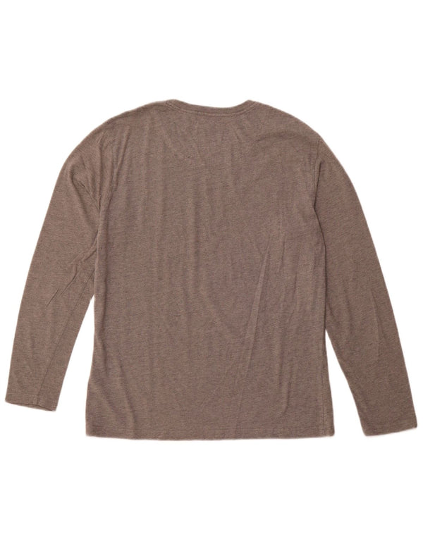 Ανδρικό γραφικό τοπ GAS Μακρυμάνικο μεγάλο γκρι βαμβακερό