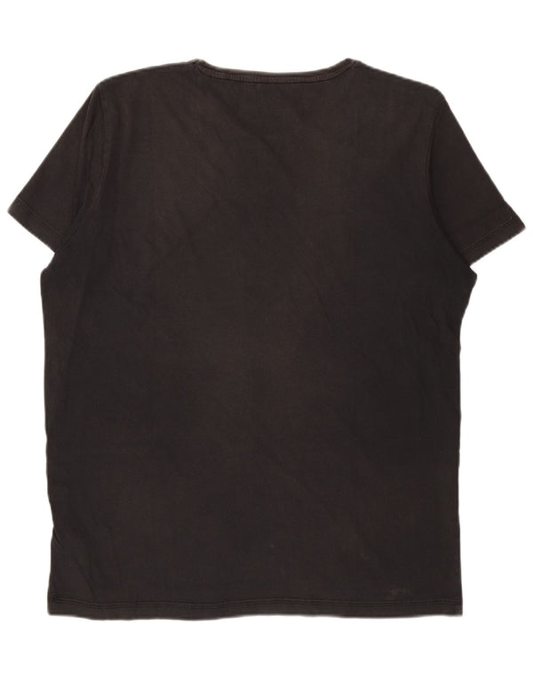 JACK & JONES Ανδρικό γραφικό T-Shirt Top XL Μαύρο βαμβακερό