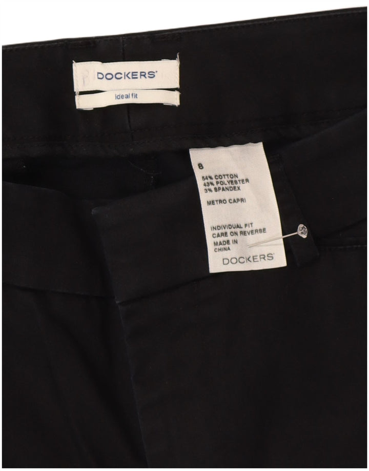 DOCKERS Γυναικείο παντελόνι Capri Ideal Fit US 8 Medium W30 L22 Μαύρο