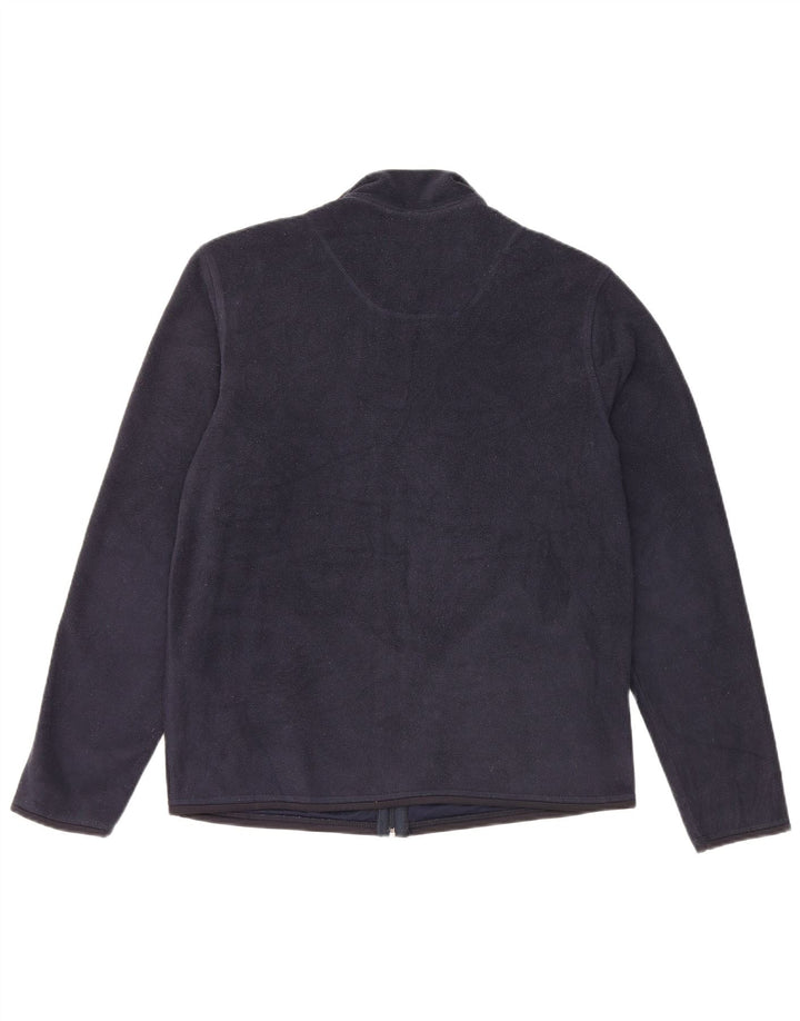 Marks & Spencer Ανδρικό Fleece Jacket UK 36 Small Navy Blue Polyester