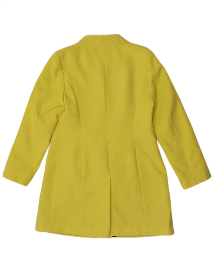 Marks & Spencer Γυναικείο σακάκι Longline Blazer με 4 κουμπιά UK 12 Medium Yellow