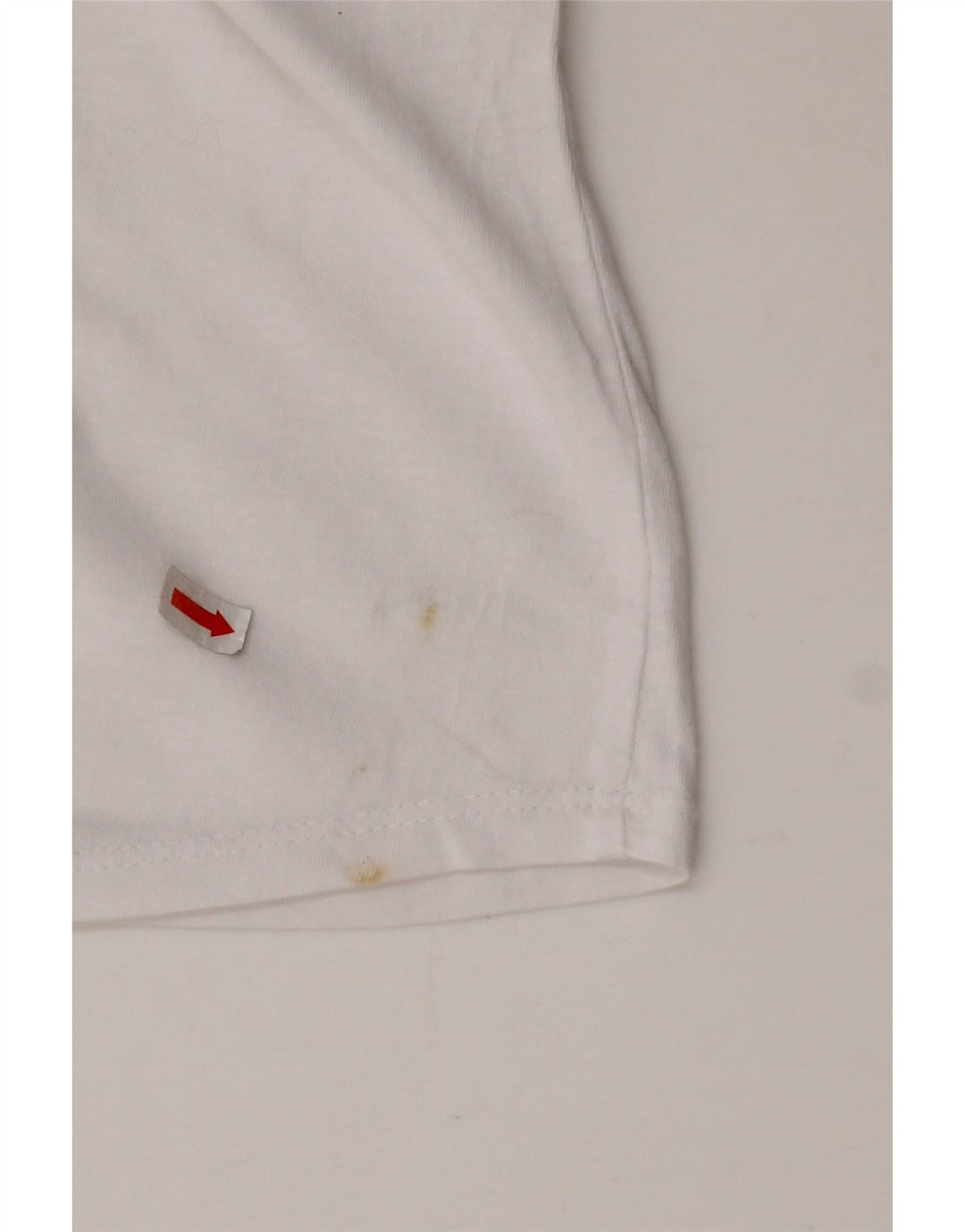 Γυναικείο γραφικό μπλουζάκι AVIREX Crop Top UK 22 2XL Λευκό βαμβακερό