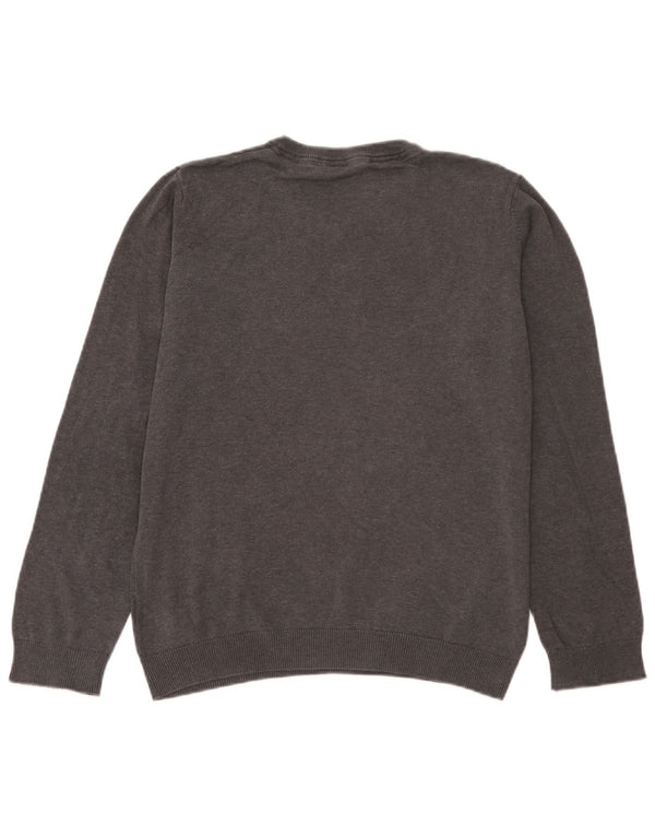 Marks & Spencer Boys πουλόβερ γκρι βαμβακερό με λαιμόκοψη 14-15 ετών