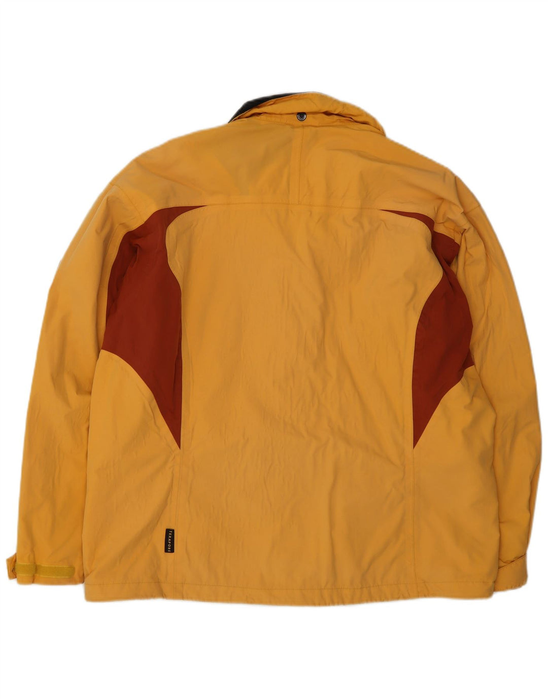 Jack Wolfskin Γυναικείο μπουφάν βροχής μεγάλου μεγέθους UK 18 XL Yellow Colourblock
