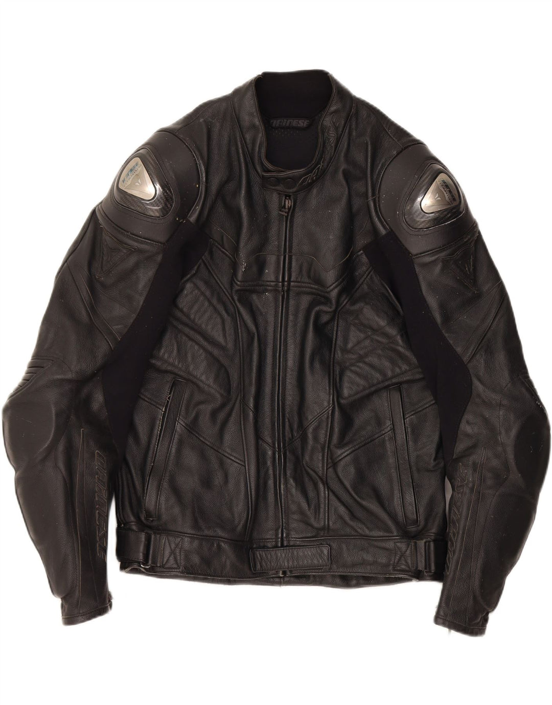 DAINESE Ανδρικό γραφικό δερμάτινο μπουφάν Racer IT 50 Large μαύρο δέρμα