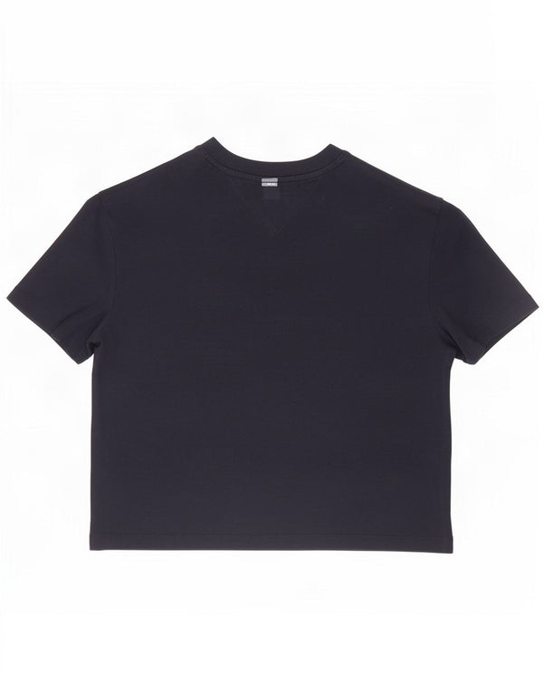 Tommy Hilfiger γυναικείο μπλουζάκι υπερμεγέθη Τοπ UK 6 XS Navy Blue Cotton