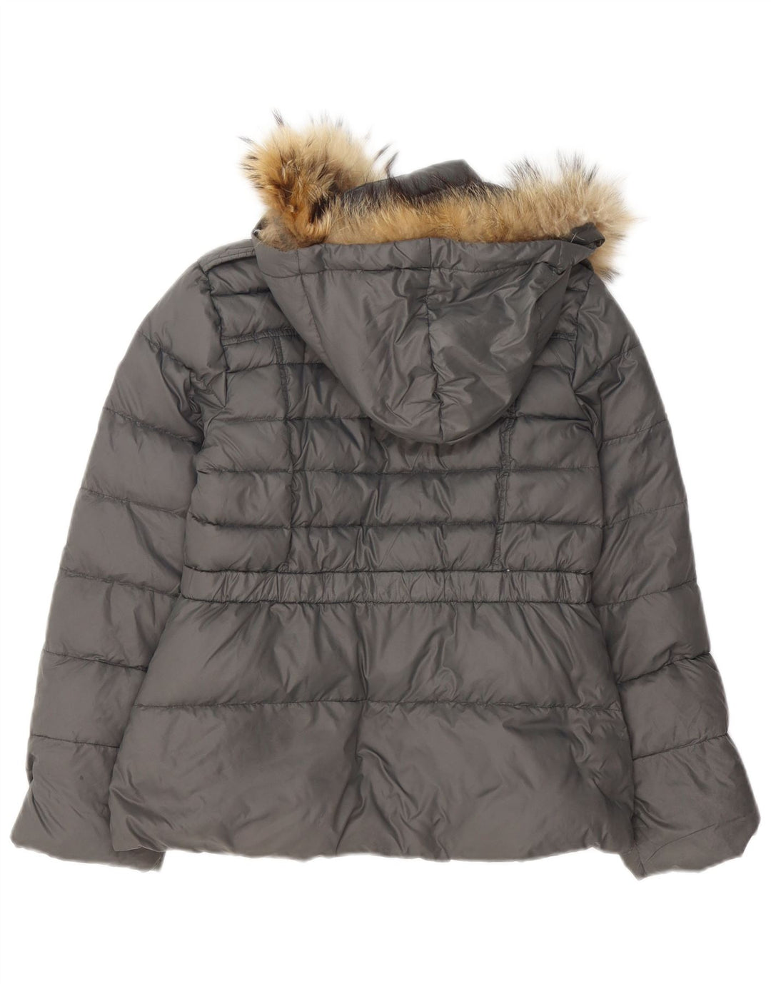 Liu Jo Girls Hooded Jacket 11-12 Years Grey Polyamide