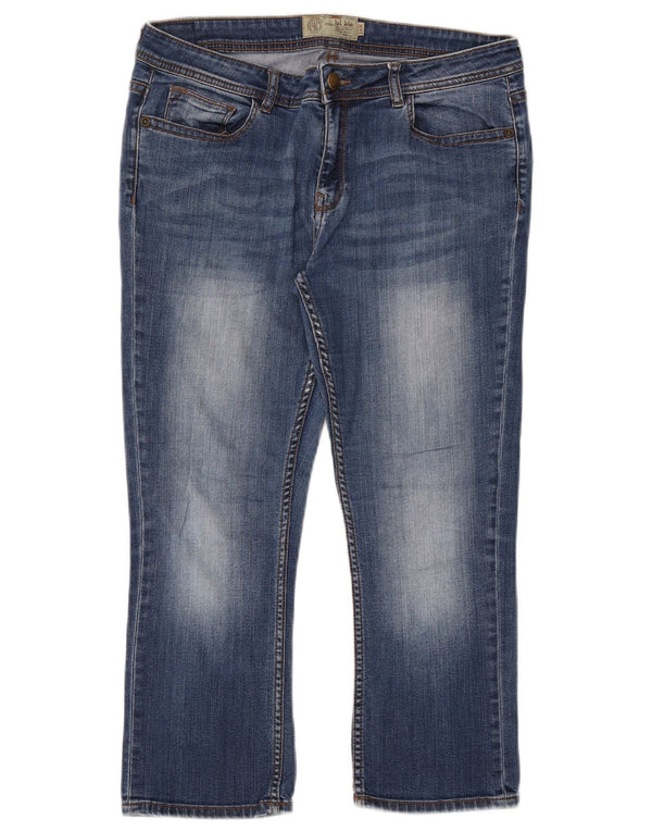 FAT FACE Γυναικείο Capri Jeans UK 14 Large W32 L23 Blue