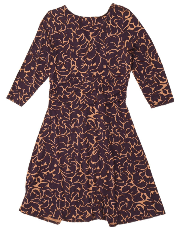 Phase Eight Γυναικείο φόρεμα 3/4 με μανίκια A-Line UK 16 Μεγάλο Navy Blue Floral