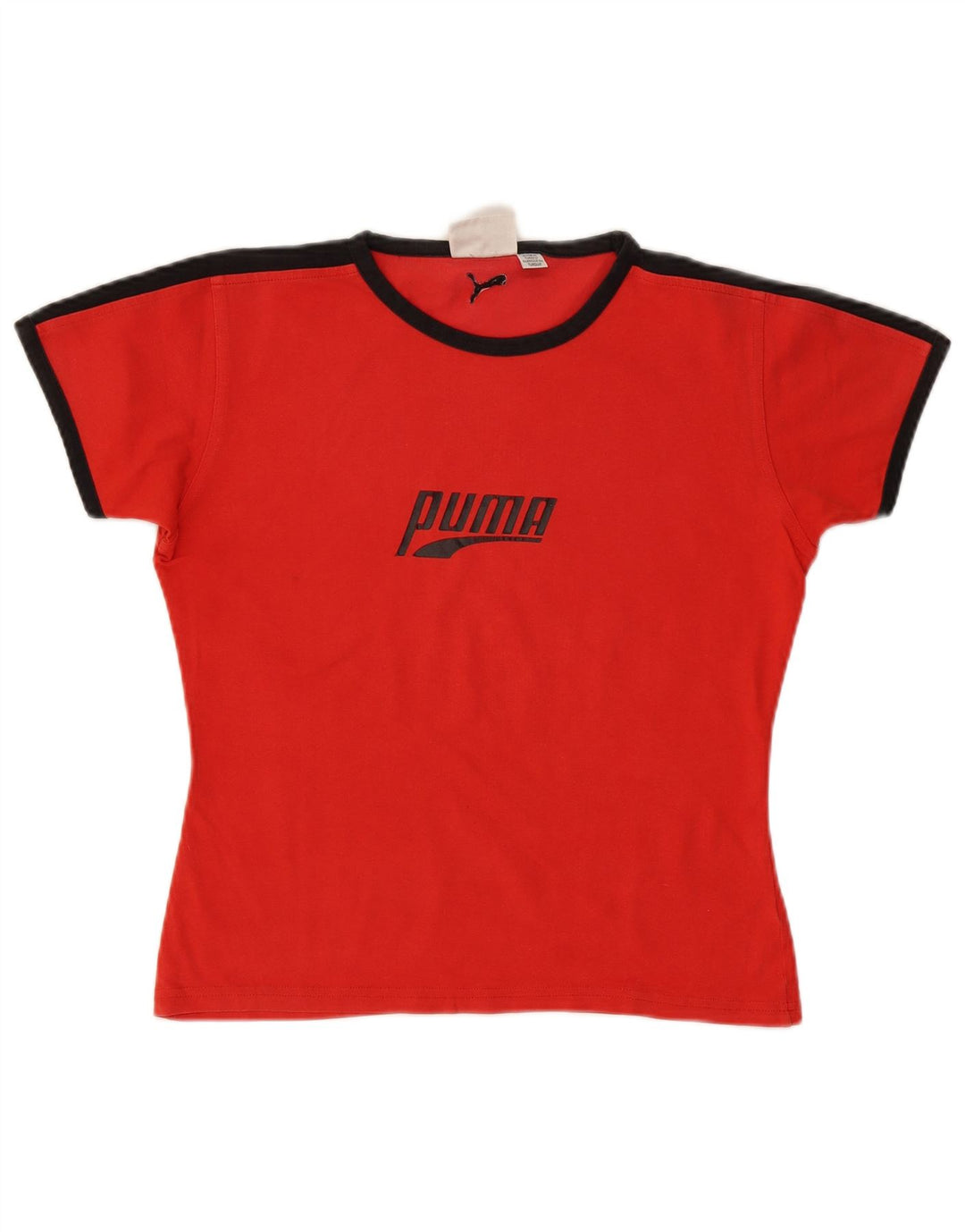 Γυναικείο γραφικό μπλουζάκι Puma Top UK 14 Large Red Colourblock