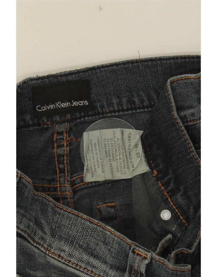 Ανδρικό τζιν ίσιο Calvin Klein W33 L28 Μπλε βαμβακερό
