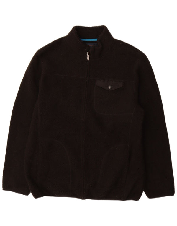 WEIRD FISH Ανδρικό Fleece Jacket UK 42 XL Μαύρο Πολυεστέρας