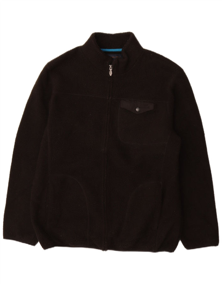 WEIRD FISH Ανδρικό Fleece Jacket UK 42 XL Μαύρο Πολυεστέρας