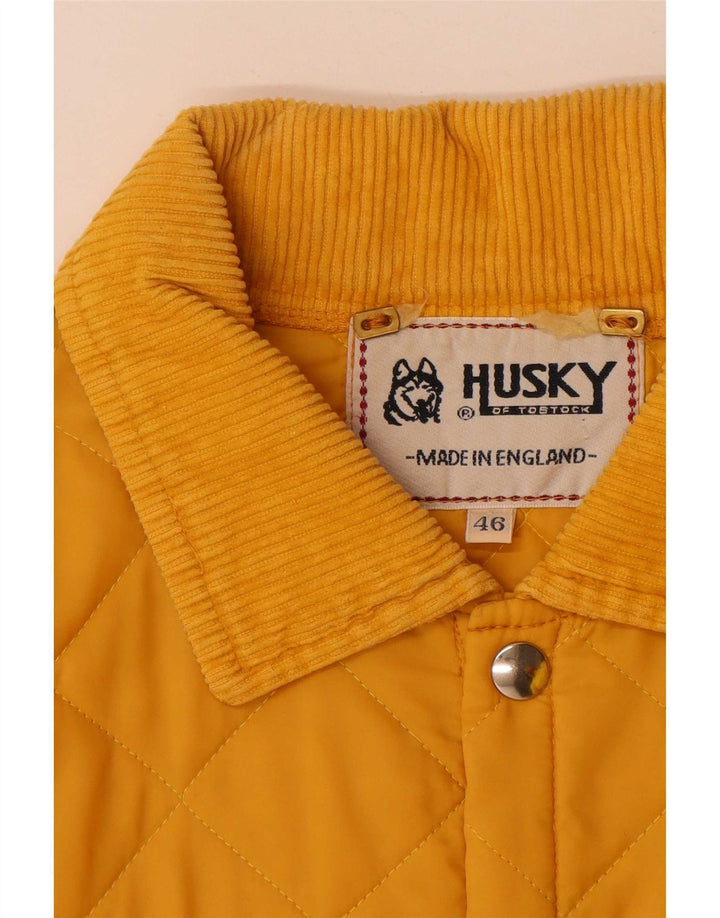 Ανδρικό καπιτονέ μπουφάν Husky UK 46 3XL Yellow Polyamide