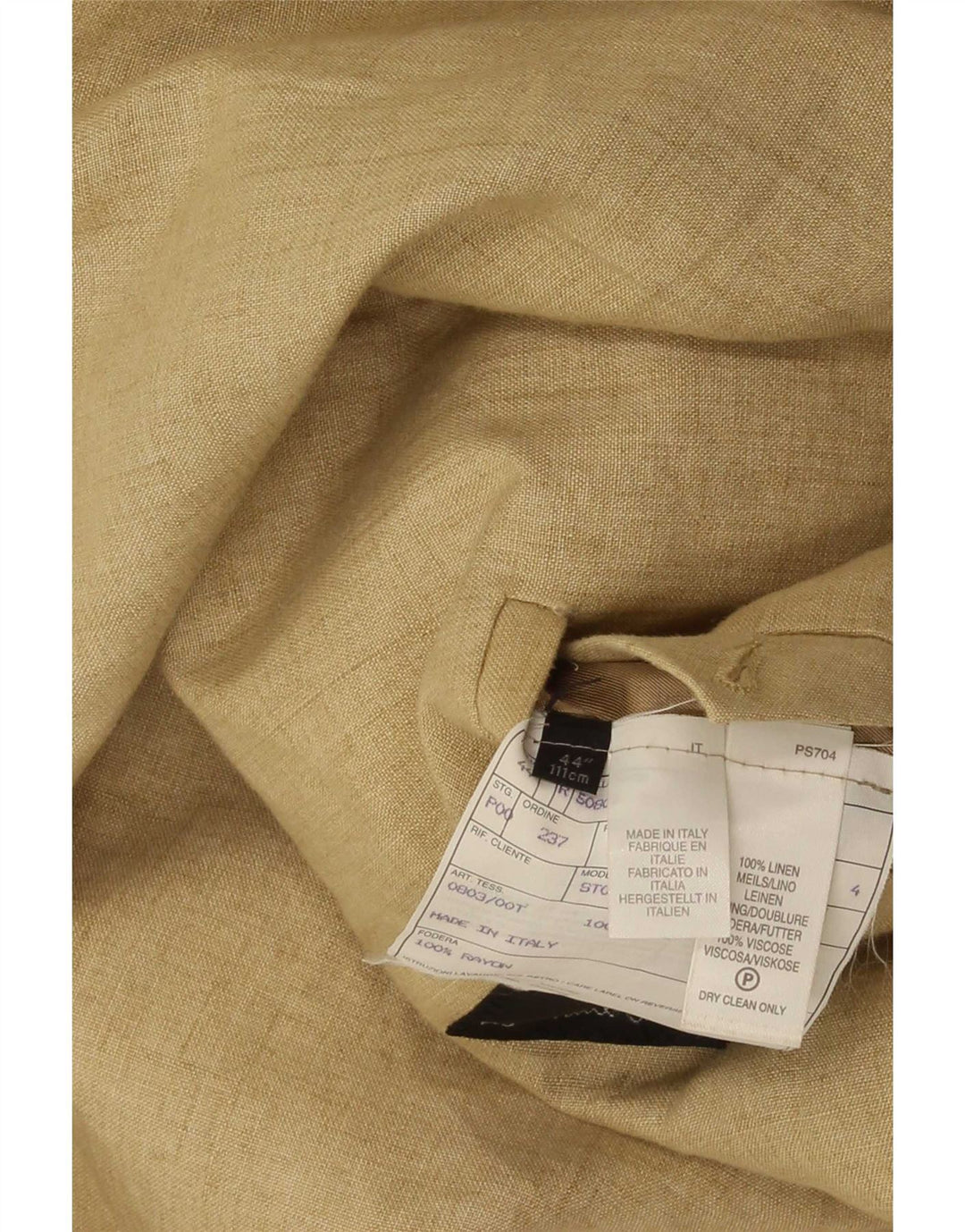 Paul Smith Ανδρικό Μπουφάν Blazer με 3 κουμπιά UK 44 2XL Μπεζ Λινό