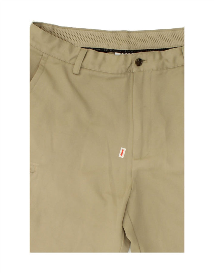 IZOD Mens Cargo Shorts W34 Large  Beige Polyester Vintage Izod and Second-Hand Izod from Messina Hembry 