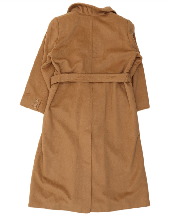 Max Mara Γυναικείο παλτό με διπλό στήθος UK 12 Medium Beige Camelhair Classic