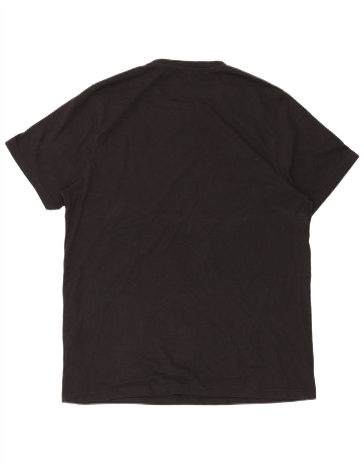 MOUNTAIN WAREHOUSE Ανδρικό γραφικό T-Shirt Top Μεσαίο μαύρο βαμβακερό