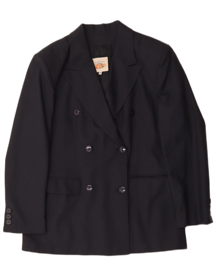 ANDREA'S Γυναικείο Μπλέιζερ Διπλό Μπουφάν IT 46 Large Navy Blue