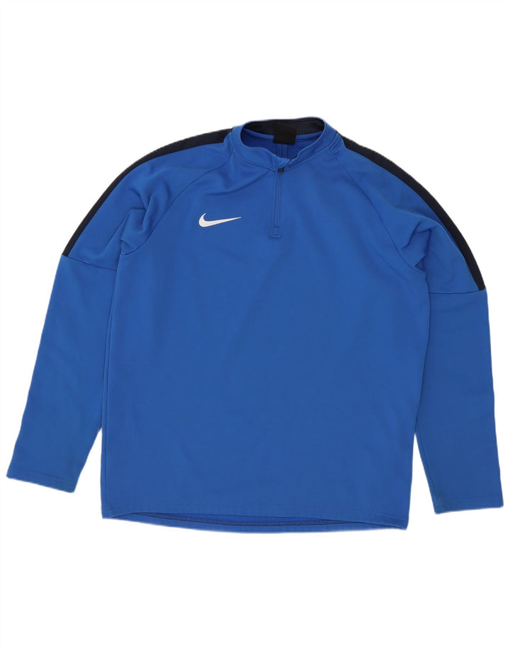 Φόρμα Nike Boys με φερμουάρ πουλόβερ 13-14 ετών XL μπλε χρώμα