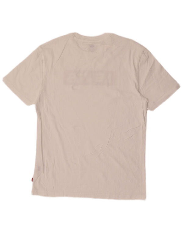 Ανδρικό γραφικό T-Shirt Levi's Top Μεσαίο λευκό βαμβακερό