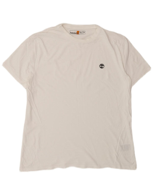Ανδρικό T-Shirt Timberland Slim Fit Top XL Λευκό βαμβακερό