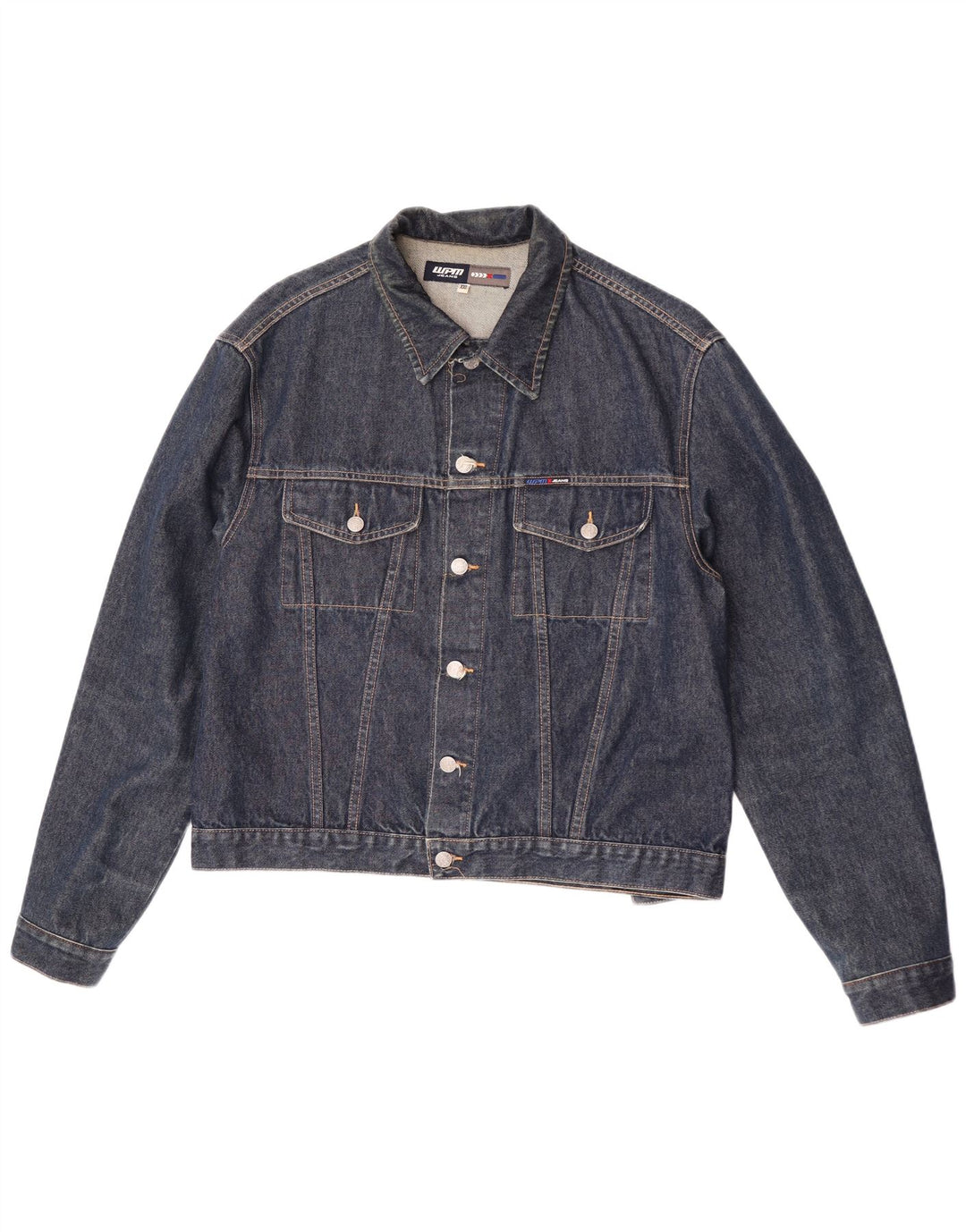 Ανδρικό τζιν μπουφάν WPM UK 44 2XL Navy Blue Cotton