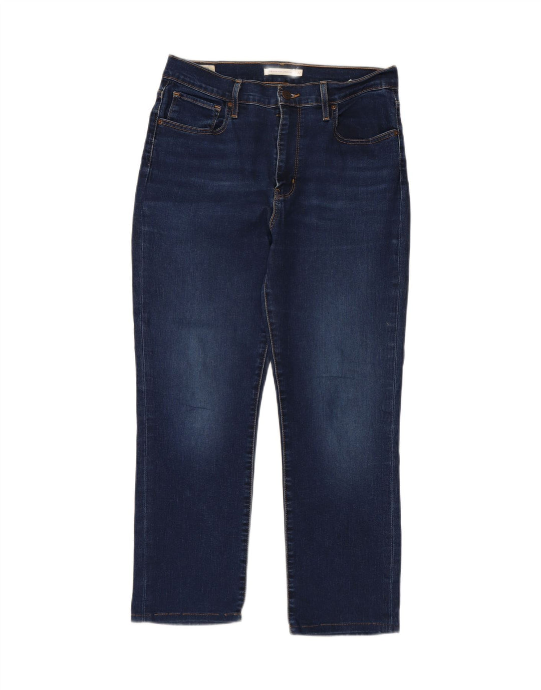 LEVI'S Womens 724 High Rise Straight Jeans W32 L25 Navy Blue
