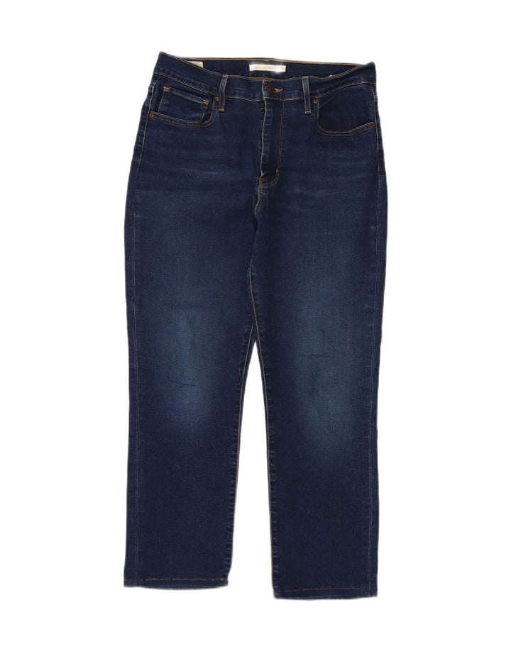 LEVI'S Womens 724 High Rise Straight Jeans W32 L25 Navy Blue