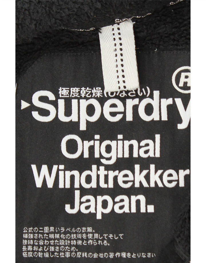 Ανδρικό SUPERDRY Windtrekker Windbreaker Jacket UK 46 3XL Μαύρο πολυεστέρα