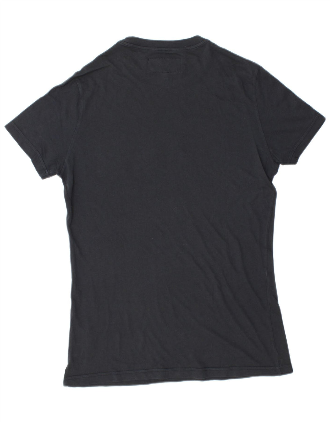 ARMANI JEANS Ανδρικό γραφικό T-Shirt Top μεγάλο μαύρο βαμβακερό