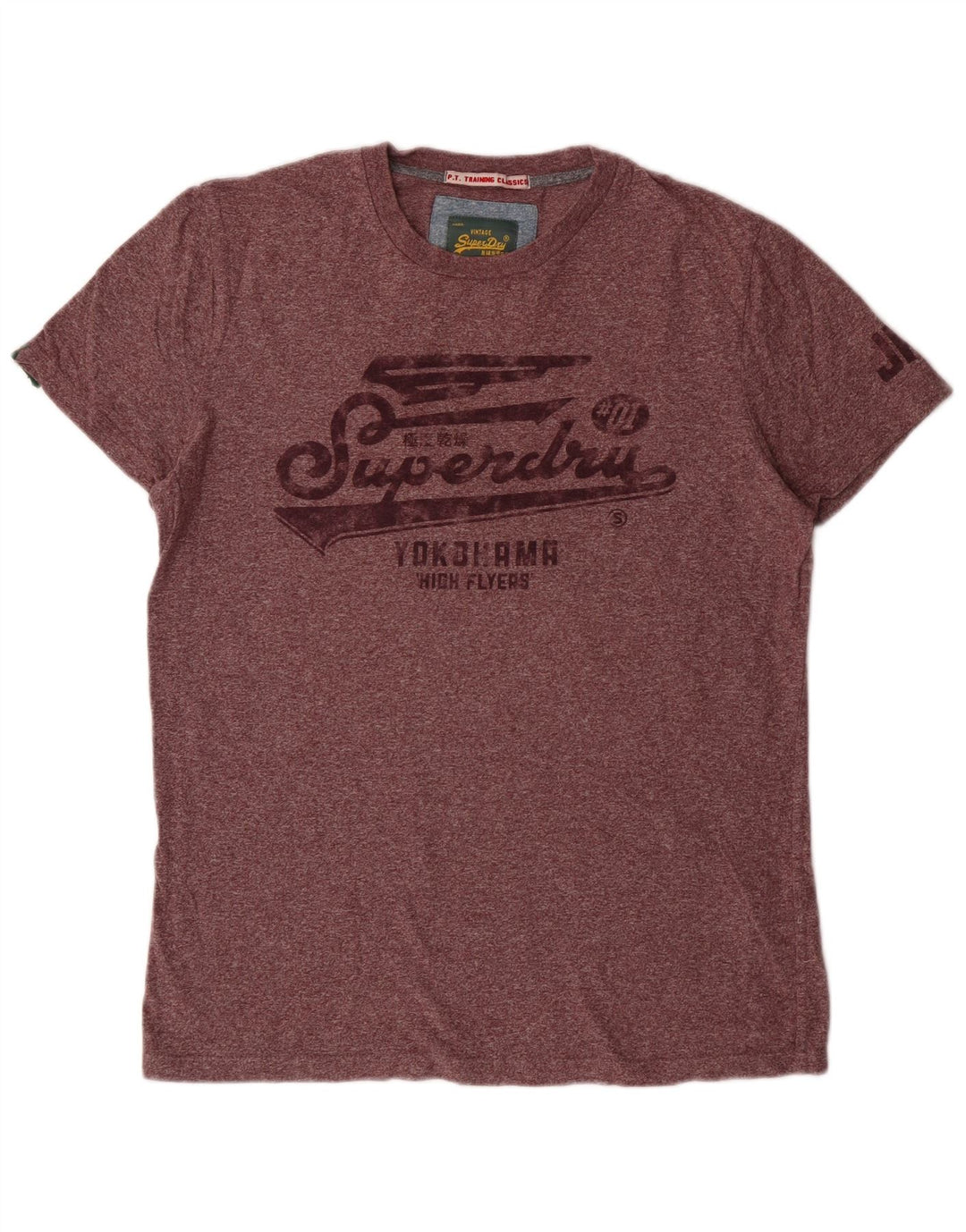 Γυναικείο γραφικό μπλουζάκι Superdry Top Large Maroon βαμβακερό