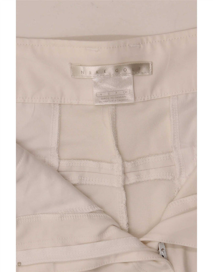 Γυναικείο σορτς chino γραφικό γκολφ Nike Small W28 λευκό φλοράλ πολυεστέρα