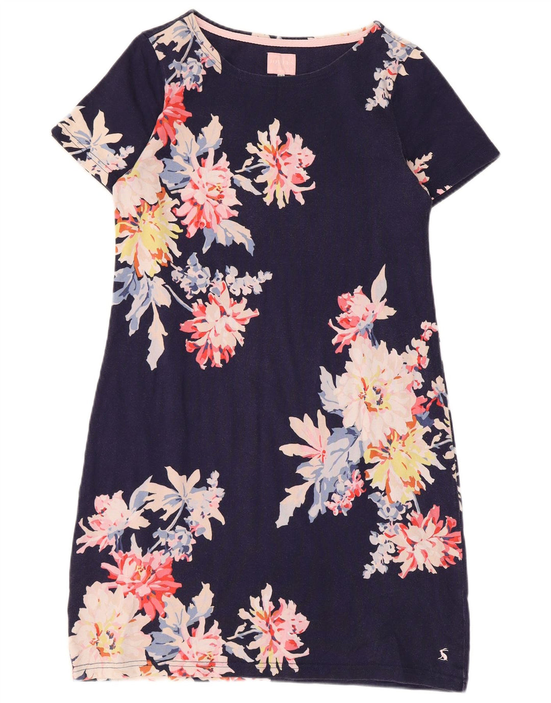 Γυναικείο φόρεμα με θήκη JOULES UK 12 Medium Navy Blue Floral Βαμβακερό