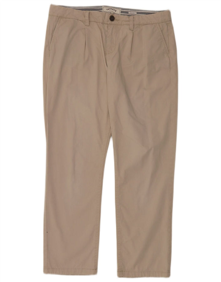 FAT FACE Γυναικείο παντελόνι Chino UK 12 Medium W32 L28 Beige βαμβακερό