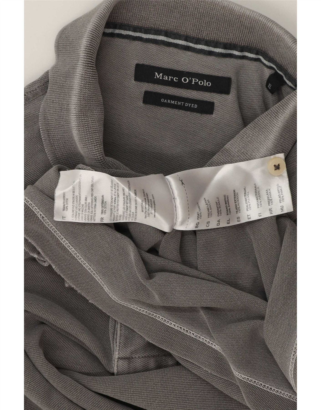 Ανδρικό μπλουζάκι πόλο Marc O'Polo XL Γκρι βαμβακερό