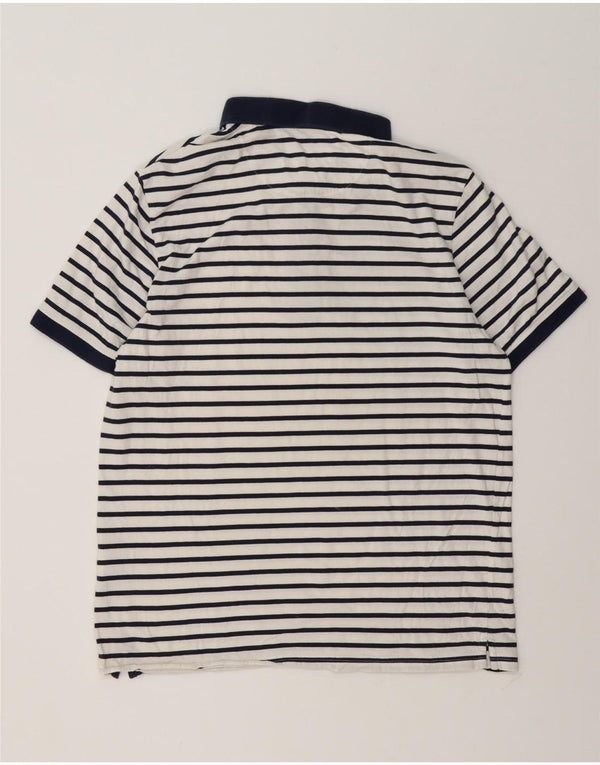 Lyle & Scott Ανδρικό πουκάμισο πόλο μεγάλο λευκό βαμβακερό ριγέ