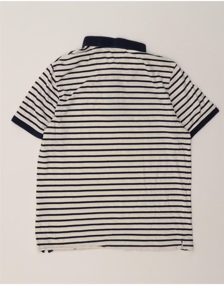 Lyle & Scott Ανδρικό πουκάμισο πόλο μεγάλο λευκό βαμβακερό ριγέ