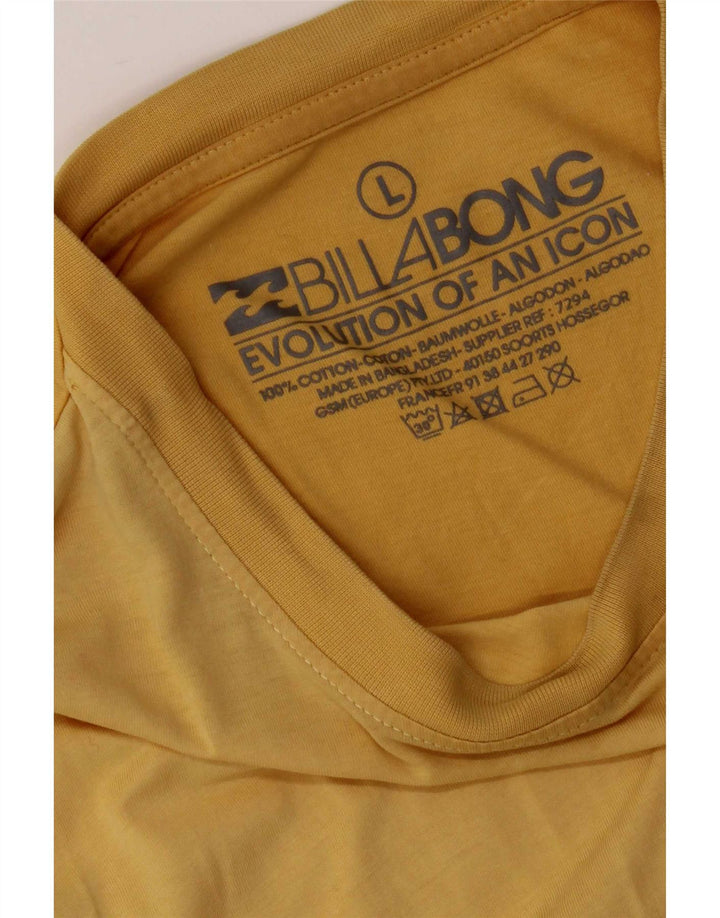 Ανδρικό T-Shirt Billabong Top μεγάλο κίτρινο βαμβακερό