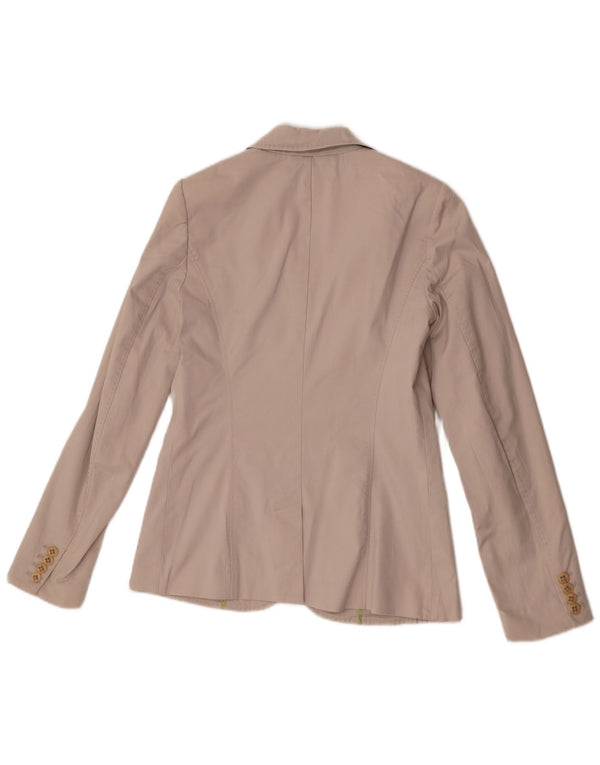 Tommy Hilfiger Γυναικείο μπλέιζερ με 2 κουμπιά UK 8 Small Off White Βαμβακερό