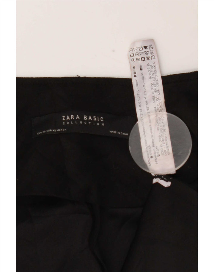 Zara Γυναικείο Μπουφάν 3/4 με ανοιχτό μανίκι UK 6 XS μαύρο πολυεστέρα