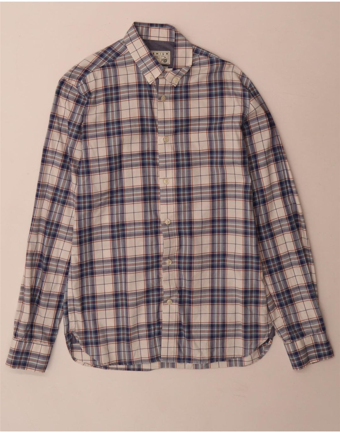 Jack & Jones Ανδρικό πουκάμισο Προσαρμοσμένο σε Μπλε βαμβακερό